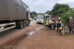 Hiện trường một vụ tai nạn giao thông. (Ảnh minh họa. Nguồn: TTXVN)