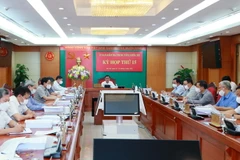 Quang cảnh kỳ họp thứ 15, Ủy ban Kiểm tra Trung ương. (Ảnh: Phương Hoa/TTXVN)