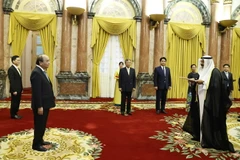 Hình ảnh Chủ tịch nước tiếp Đại sứ Kuwait, Israel đến trình Quốc thư 