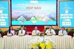 Họp báo “Tuần Văn hóa-Du lịch tỉnh Long An năm 2022.” (Nguồn: dangcongsan.vn)