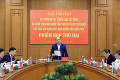 Phiên họp thứ hai Ban chỉ đạo xây dựng Đề án Nhà nước pháp quyền XHCN 