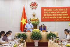 [Photo] Chủ tịch QH làm việc với Ban Thường vụ Tỉnh ủy Quảng Ngãi