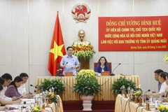 [Photo] Chủ tịch QH làm việc với Ban Thường vụ Tỉnh ủy Quảng Ngãi