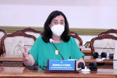 Bà Manuel V.Ferro, Phó Chủ tịch World Bank phát biểu tại buổi tiếp. (Ảnh: Xuân Khu/TTXVN)