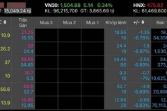 Hàng loạt cổ phiếu bất động sản giảm sàn. (Nguồn: Vietnam+)