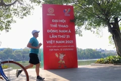 Hình ảnh Hà Nội trang hoàng đường phố chào đón SEA Games 31 