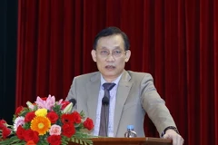 Ông Lê Hoài Trung, Ủy viên Trung ương Đảng, Trưởng Ban Đối ngoại Trung ương phát biểu tại Hội nghị. (Ảnh: Phương Hoa/TTXVN)