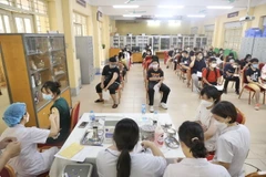 Phòng tiêm vaccine phòng COVID-19. (Ảnh: Minh Quyết/TTXVN)