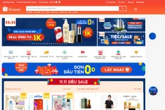 Nhiều chương trình khuyến mãi hấp dẫn trên trang thương mại điện tử Shopee. (Ảnh chụp màn hình)