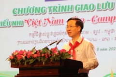 Thường trực Ban Bí thư Võ Văn Thưởng phát biểu tại chương trình. (Ảnh: Thu Hương/TTXVN)