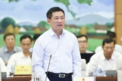 Bộ trưởng Bộ Tài chính Hồ Đức Phớc phát biểu. (Ảnh: Doãn Tấn/TTXVN)