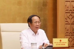 Phó Thủ tướng Lê Văn Thành chủ trì cuộc họp. (Ảnh: Lâm Khánh/TTXVN)