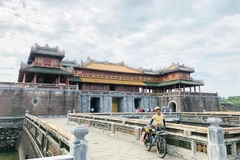 Anh Lê Long Hải tại thành phố Huế. (Ảnh: TTXVN phát)