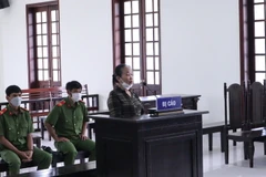 Bị cáo Khánh tại phiên tòa. (Ảnh: Đậu Tất Thành/TTXVN)