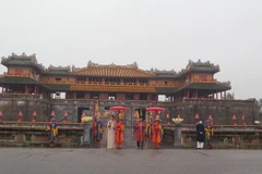 Lãnh đạo tỉnh Thừa Thiên-Huế Công bố chương trình Festival Huế 2022. (Ảnh: Tường Vi/TTXVN)