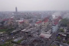 Thôn Quan Độ, Văn Môn, Yên Phong có nhiều tổ chức, cá nhân vi phạm quy định bảo vệ môi trường. (Nguồn: bacninhtv.vn)