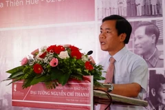 Chủ tịch UBND tỉnh Thừa Thiên-Huế Nguyễn Văn Phương phát biểu tại buổi lễ. (Ảnh: Mai Trang/TTXVN)