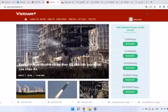 Báo điện tử VietnamPlus là đơn vị tiên phong thực hiện thu phí người dùng. (Ảnh chụp màn hình)