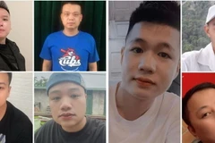 Chân dung 8/11 đối tượng tổ chức đánh bạc và đánh bạc vừa bị Công an Thái Bình khởi tố, bắt giam. (Nguồn: laodong.vn)