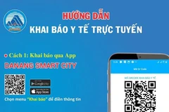 Hướng dẫn khai báo trực tuyến trên ứng dụng Danang SmartCity. (Nguồn: dsa.org.vn)