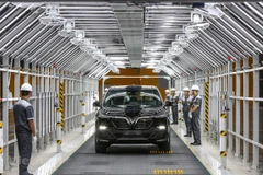 Xưởng sản xuất xe ôtô VinFast tại Hải Phòng. (Ảnh: PV/Vietnam+)