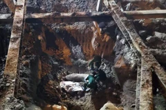 Hiện trường vụ việc. (Ảnh: PV/Vietnam+)