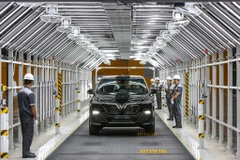 Nhà máy sản xuất xe ôtô VinFast tại Hải Phòng. (Ảnh: PV/Vietnam+)