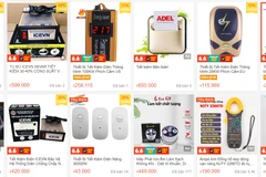 Tràn lan các loại thiết bị tiết kiệm điện trên chợ mạng với mức giá đa dạng. (Ảnh chụp màn hình)