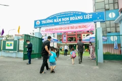 [Photo] Hà Nội: Các trường mầm non ngày đầu đón trẻ trở lại trường