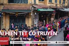 Tái hiện các nghi lễ truyền thống trong dịp Tết Nguyên đán trên phố cổ Hà Nội