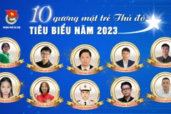 Danh sách 10 gương mặt trẻ Thủ đô tiêu biểu năm 2023. 