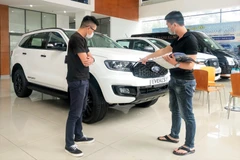 Doanh số thị trường ôtô Việt Nam đối mặt với sự sụt giảm mạnh trong tháng đầu năm 2024. (Ảnh: Minh Hiếu/Vietnam+)