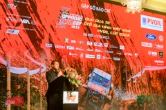 Ông Nguyễn Đại Hoàng, Trưởng ban tổ chức giải PVOIL VOC 2022 phát biểu tại buổi họp báo. (Ảnh: PV/Vietnam+)