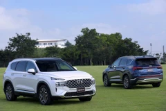 Hyundai SantaFe là một trong những mẫu xe bán chạy đang khan hàng tại thị trường Việt Nam. (Ảnh nguồn: TC Motor-Huyndai)