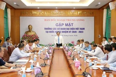 Quang cảnh buổi gặp mặt. (Ảnh: Phương Hoa/TTXVN)