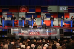 Các ứng viên tranh cử Tổng thống của đảng Cộng hòa tham gia cuộc tranh luận về chính sách nhập cư. (Ảnh: AFP/TTXVN)