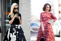 Nhấn nhá ở eo là điểm đặc trưng của phom dáng 'New Look' dù là những thiết kế váy rời hay đầm liền.