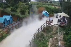 Ảnh cắt từ clip trưen mạng xã hội.