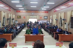 Quang cảnh phiên tòa. (Ảnh: TTXVN phát)