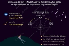 Geminids - "ngôi vương" trong số các trận mưa sao băng năm 2024