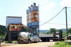 Trạm trộn bêtông Công Thanh của Công ty TNHH Sản xuất-Dịch vụ-Thương mại Thiên Thành Đắc tại xã Quảng Phú, huyện Krông Nô, tỉnh Đắk Nông, xây dựng, vận hành không phép. (Ảnh: Hưng Thịnh/TTXVN)