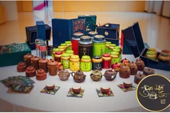 Sản phẩm Trà Shan Tuyết cổ thụ Suối Giàng-Đại Lão Vương Trà của Hợp tác xã Hệ sinh thái du lịch Suối Giàng. (Ngồn: Cổng thông tin Điện tử tỉnh Yên Bái)