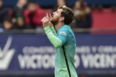 Messi lập cú đúp giúp Barcelona chiến thắng. (Nguồn: AP)