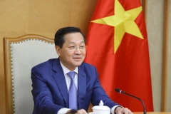 Phó Thủ tướng Lê Minh Khái điện đàm với Phó Thủ tướng Hàn Quốc Choo Kyung ho. ((Ảnh: An Đăng/TTXVN)