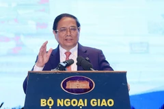 Thủ tướng Phạm Minh Chính phát biểu chỉ đạo. (Ảnh: Dương Giang/TTXVN)