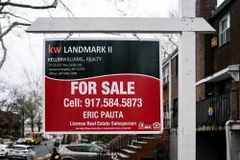 Một bất động sản được rao bán ở New York, Mỹ ngày 4/1/2023. (Ảnh: THX/TTXVN)