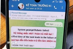 Tin nhắn lừa đảo. Ảnh minh họa. (Nguồn: TTXVN)