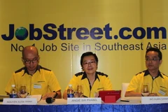 Giám đốc Jobstreet.com Việt Nam, Angie Phang, và các đại biểu tại Hội thảo. (Ảnh: Hà Huy Hiệp/Vietnam+)