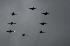 Máy bay Air Force Su-25 của Không quân Nga. (Nguồn: AFP/TTXVN)