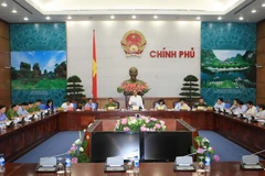 Phó Thủ tướng Nguyễn Xuân Phúc chủ trì cuộc họp Hội đồng Tư vấn đặc xá Trung ương 2015. (Ảnh: Doãn Tuấn/TTXVN) 